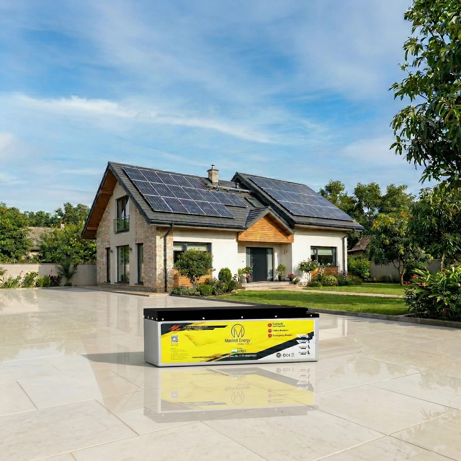 Solar Panels + Maxvolt Lithium Storage