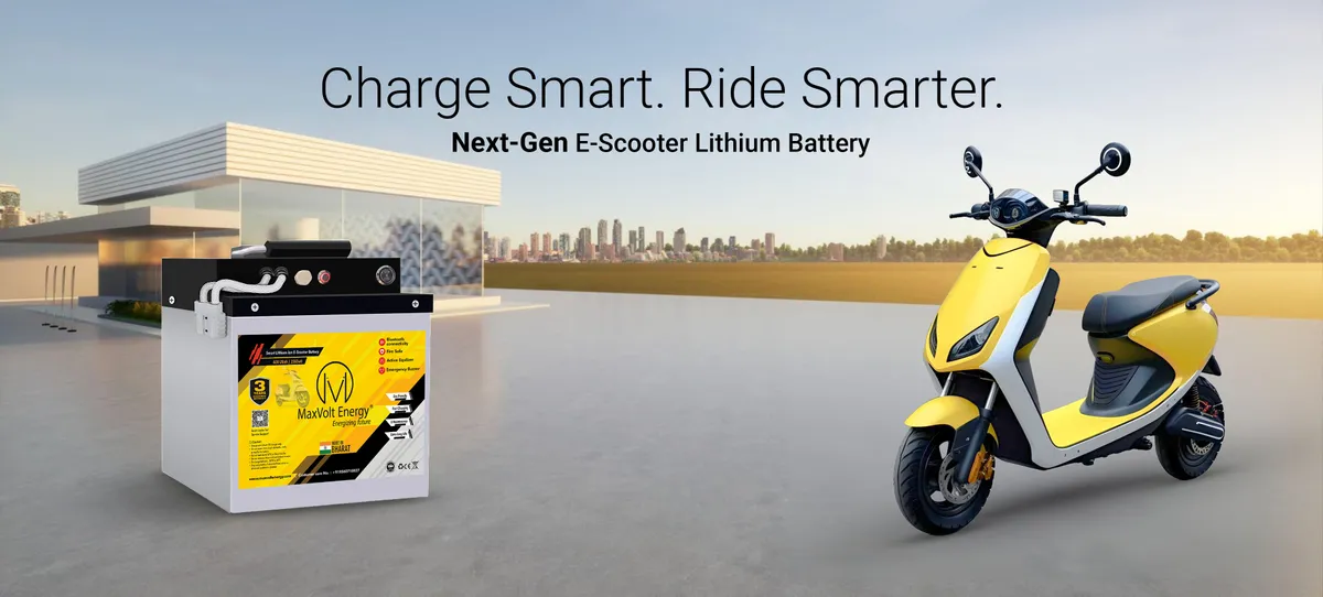 Maxvolt-powered electric scooter on the road