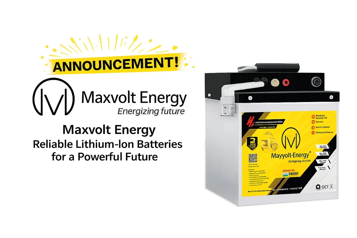 Maxvolt Energy — Reliable Lithium-Ion Batteries for a Powerful Future