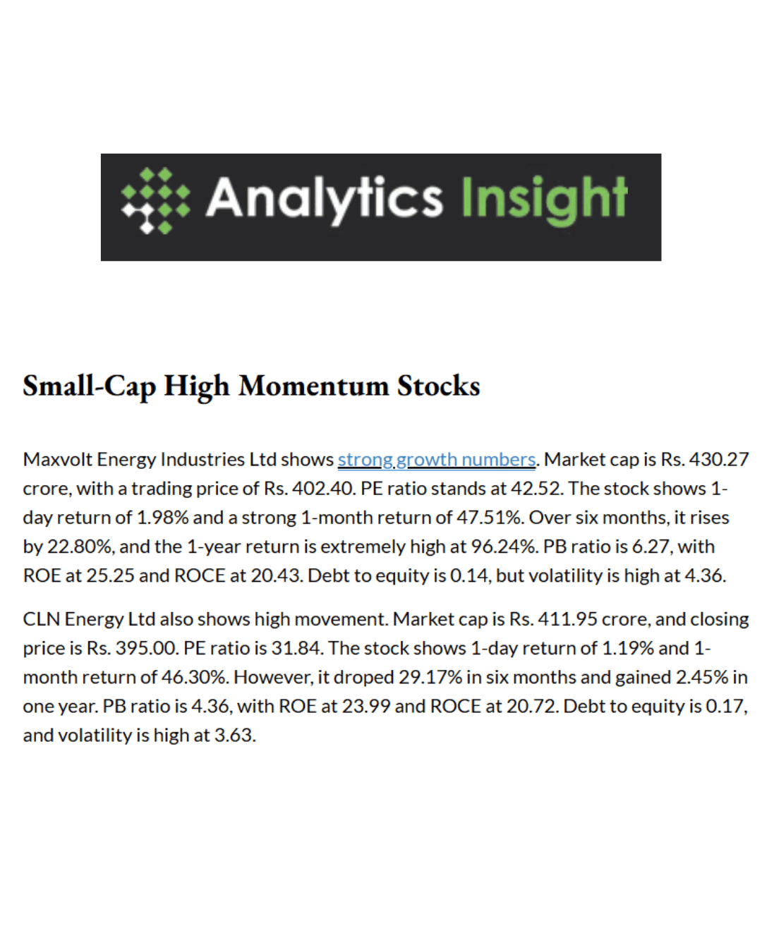 Maxvolt Energy Gains Media Spotlight Among India's Top Battery Stocks to Watch in 2026