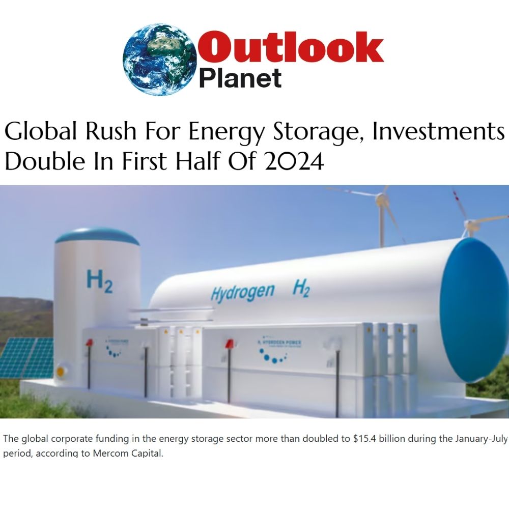 Global Energy Storage Investments Soar, Doubling in H1 2024