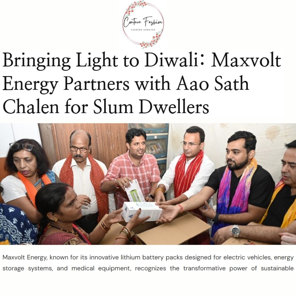 Maxvolt Energy and Aao Sath Chalen Illuminate Diwali for 100 Slum Families